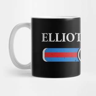 Graphic Elliott Name Vintage Birthday Retro Gift Mug